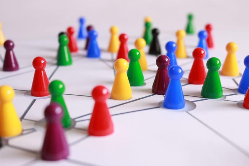 Pins to connect points on the board to show networking while studying abroad. 